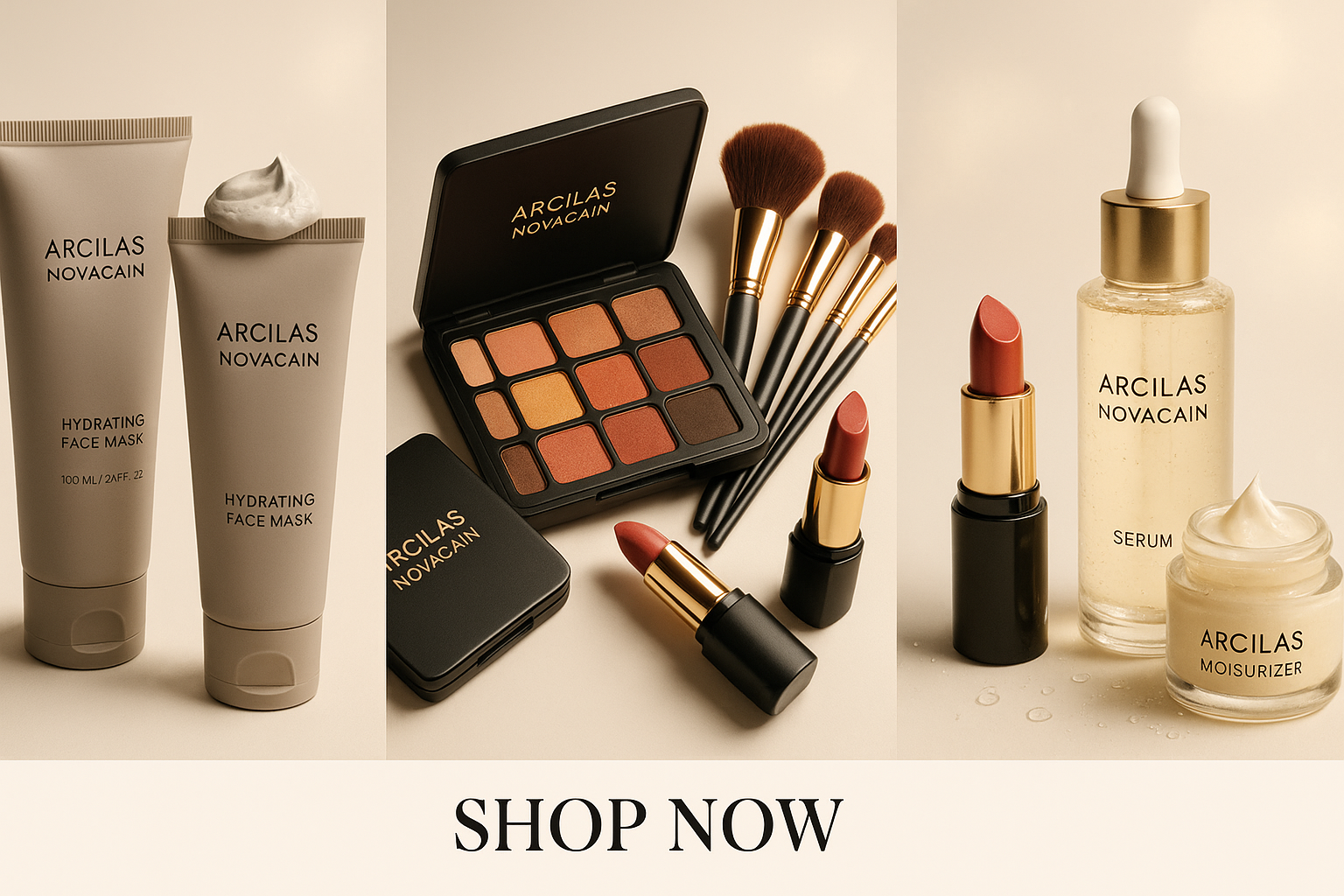 now they look all cramped up and like you slapped the names of products on front, Use " Arcilas Novacain " for the cover of any product you put a name on and mkae this a little less cramped and more details and Pop (CTA) To grab people to shop